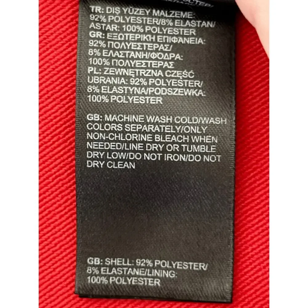The North Face Apex Pneumatic Softshell Jacket Red Gray Men's Large Performance